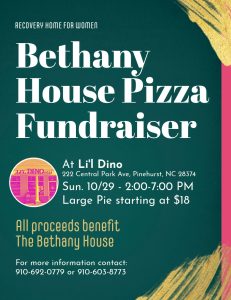 Bethany House Pizza Fundraiser