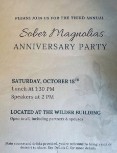 Sober Magnolias Third Anniversary Party @ The Wilder Building | Aberdeen | North Carolina | United States