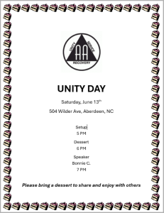 Unity Day 2026 @ Wilder Building | Aberdeen | North Carolina | United States